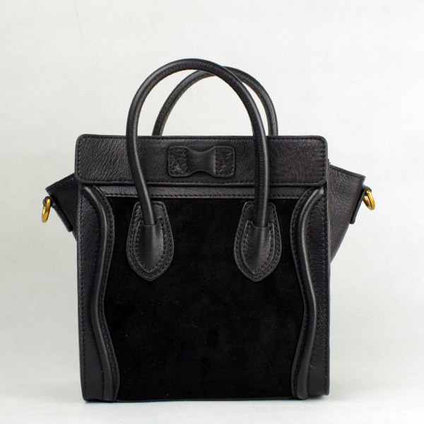 Celine Luggage small Fashion Bag Black