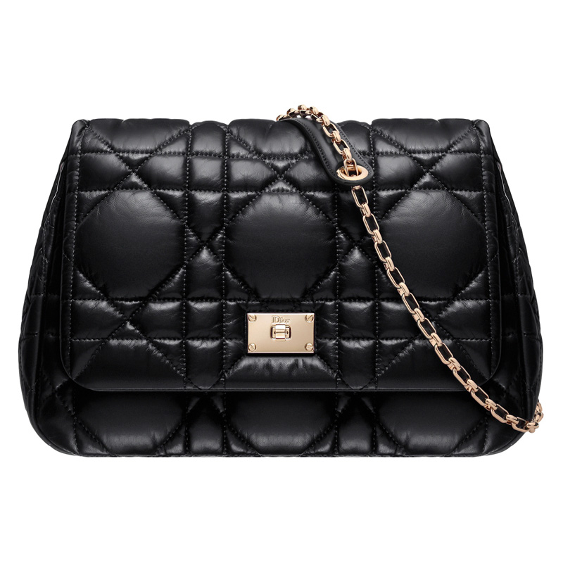 Black leather 'Dior Milly La Foret' bag