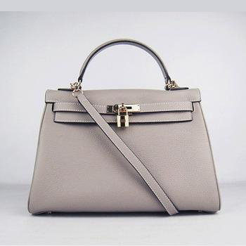 Hermes Kelly 32CM Grey(gold)