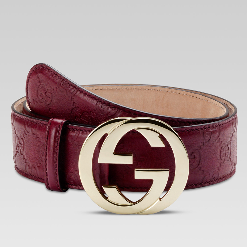 belt with interlocking G buckle