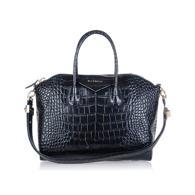 Givenchy Antigona Bag Crocodile Leather 9981 Black