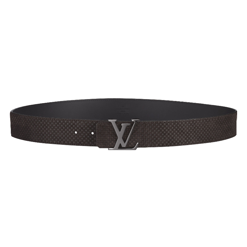 LV INITIALES SUEDE LEATHER BELT