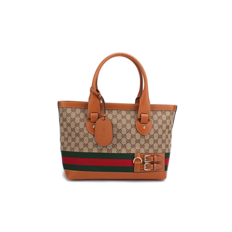 'gucci heritage' medium tote with web detail