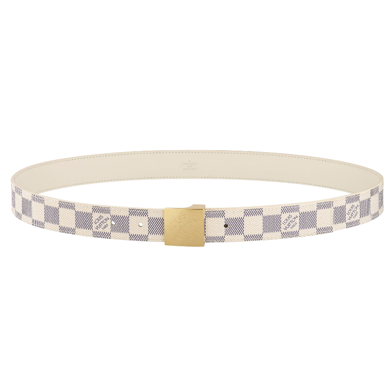 LV PARIS REVERSIBLE DAMIER AZUR BELT