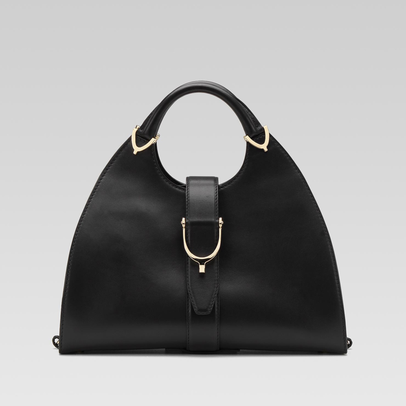 ''stirrup' medium top handle bag with stirrup deta