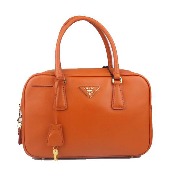 Prada Saffiano Leather Tote Bag BL1095 Orange