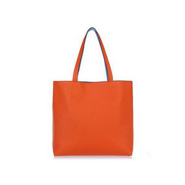 Hermes Shopping Bag 37CM Totes Clemence Leather Orange