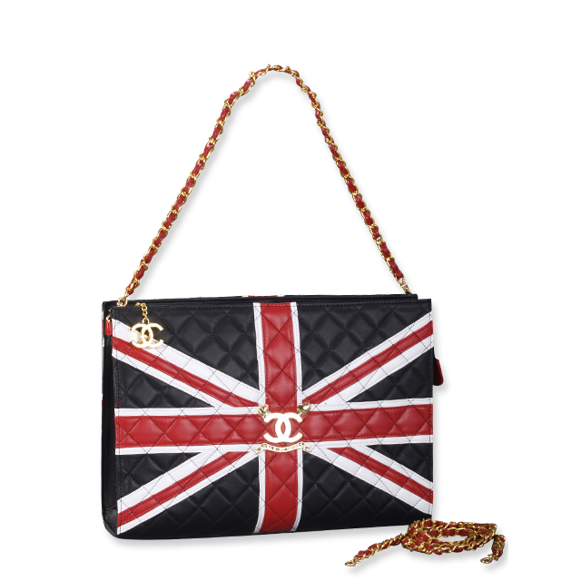 Chanel Union Jack Quilted Bag Large