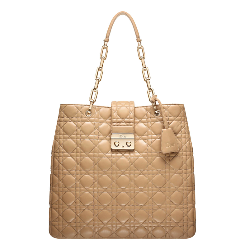 Beige leather 'Dior New Lock' bag