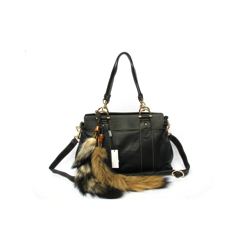 'smilla' medium top handle bag with removable fur