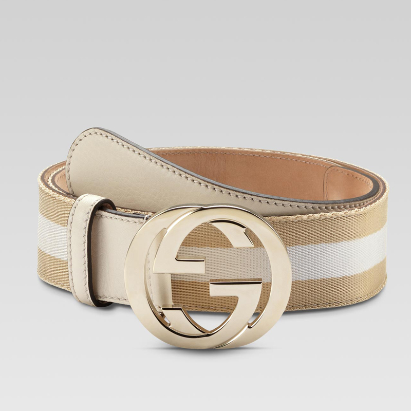 belt with interlocking G buckle