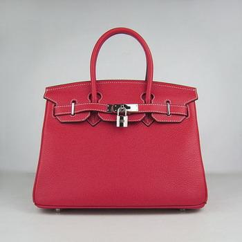 Birkin 30CM Dark Red (silver)