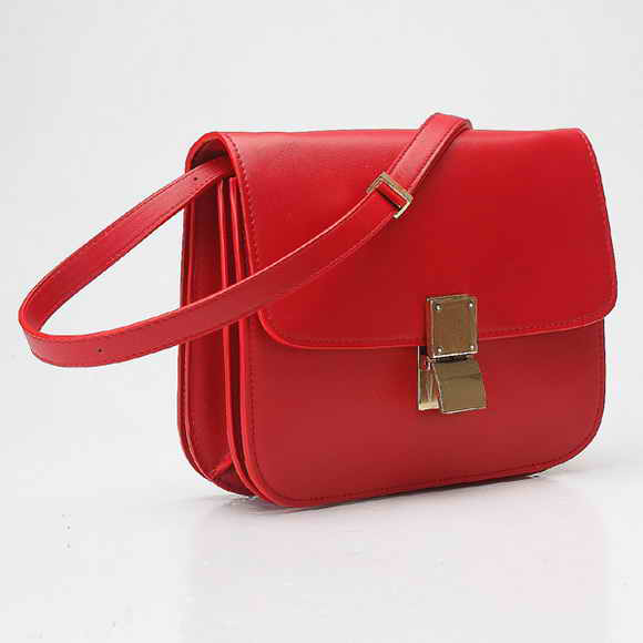 Celine Classic Box Large Flap Bag Red