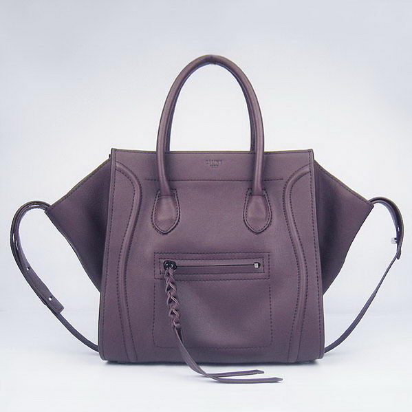 Celine Small Phantom Bags Original Calfskin Leather C1890 Dark Purple