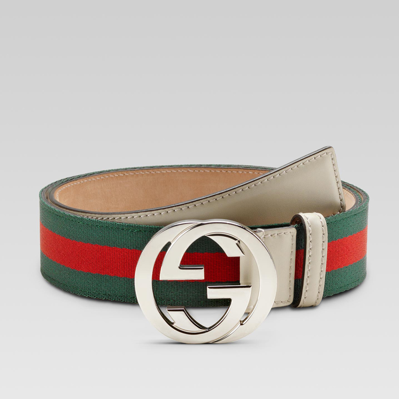 belt with interlocking G buckle