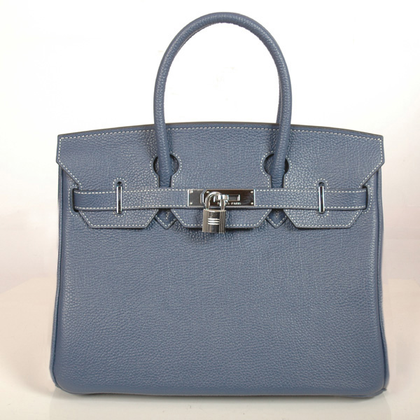 Hermes Birkin 30CM togo leather togo in Dark green with Silver hardware