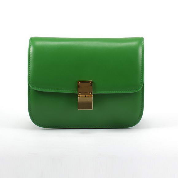 Celine Classic Medium in Box Calfskin Green