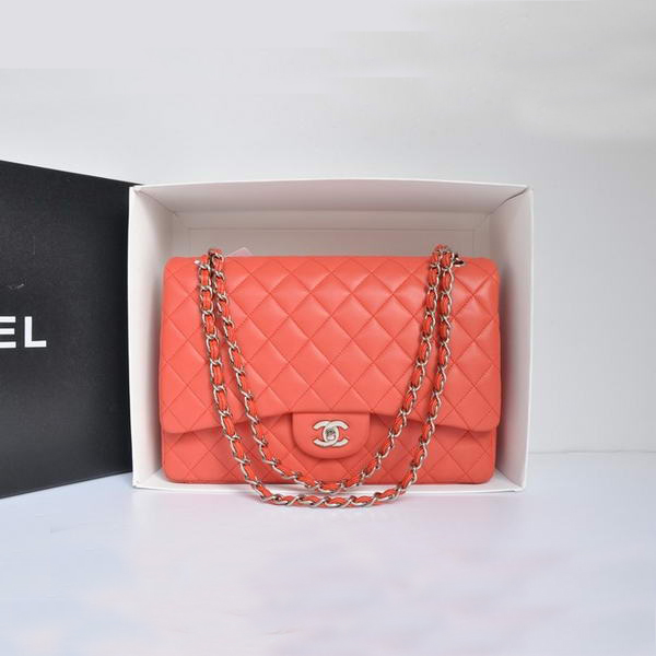 Chanel Original Leather Jumbo Flap Bag A47600 Light Red