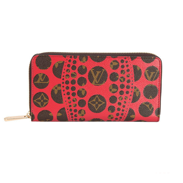 Louis Vuitton Yayoi Kusama Zippy Wallet M60450 Red