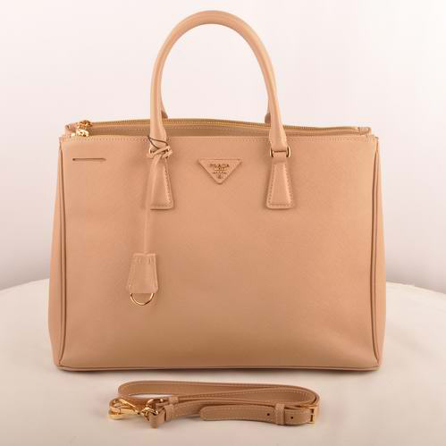 Prada Maxi Saffiano Leather Tote Bag Camel