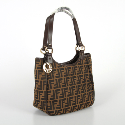 Fendi 8BH156 big F Coffee