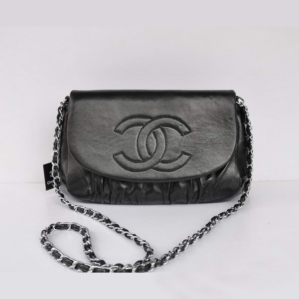 Chanel Sheepskin Leather Shoulder Bags A40033 Black