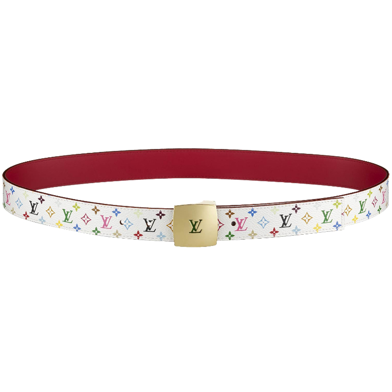 LV CUT MONOGRAM MULTIColorE REVERSIBLE BELT