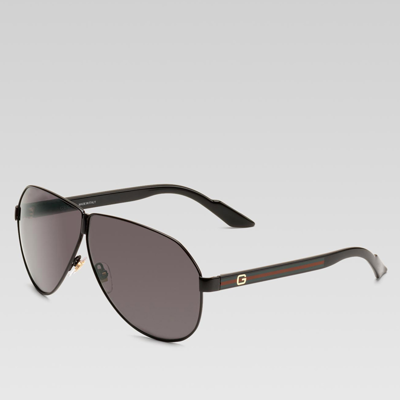 medium aviator sunglasses with G detail and signat