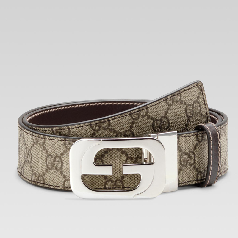 reversible belt with interlocking G buckle