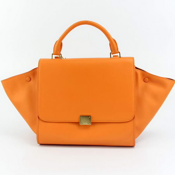 Celine Trapeze Bags Original Leather 64430 Orange