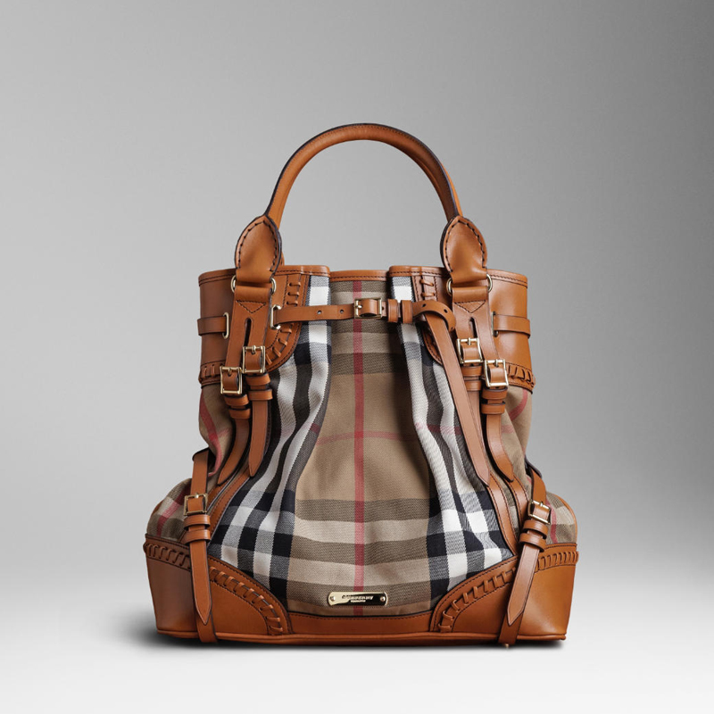 MEDIUM CHECK BURBERRY WHIPSTITCH BAG