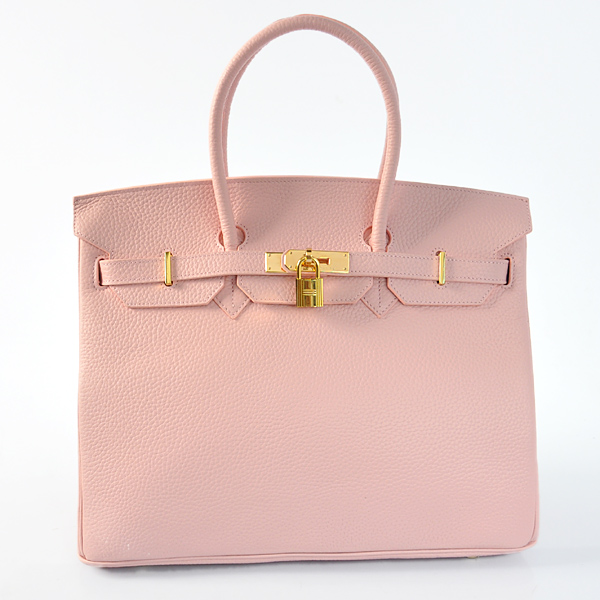 Hermes Birkin 35CM clemence leather in Pink with Gold hardware