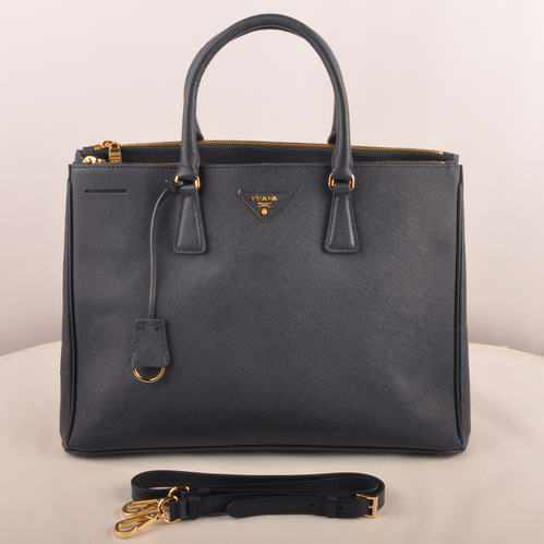 Prada Maxi Saffiano Leather Tote Bag Royalblue