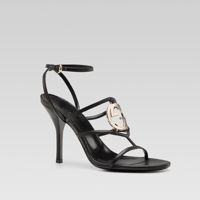 'GG cage' high heel sandal with double G detail