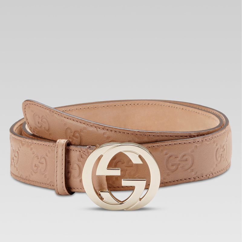 belt with interlocking G buckle