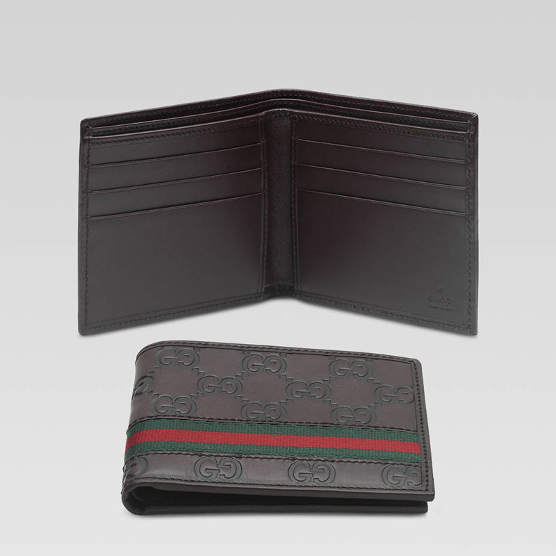 bi-fold wallet with signature web