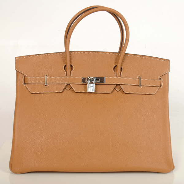 Hermes Birkin togo leather 40CM togo in Camel with Silver hardware