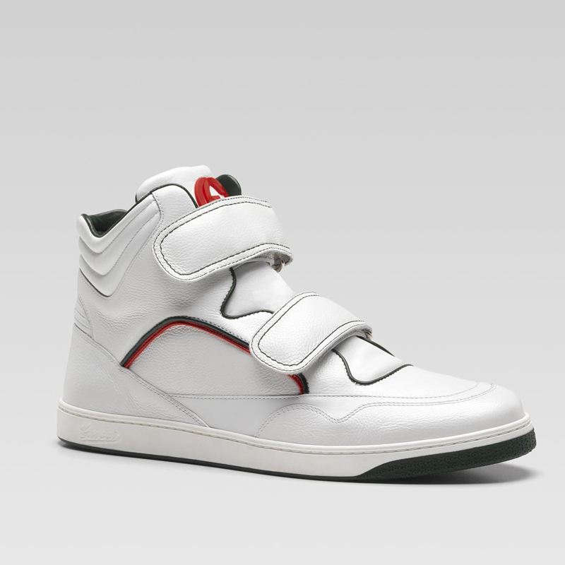 hi-top sneaker with interlocking G detail