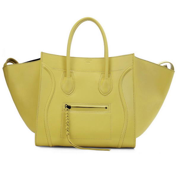 Celine Phantom Original Leather Bags Lemon