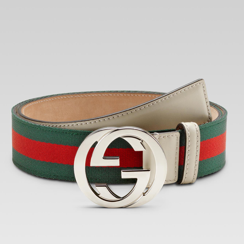 belt with interlocking G buckle