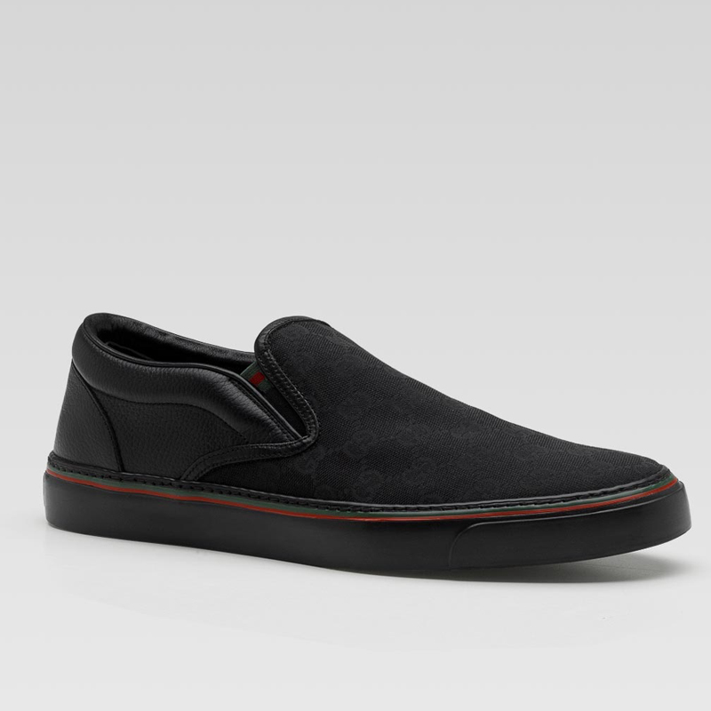 slip-on sneakers with signature web