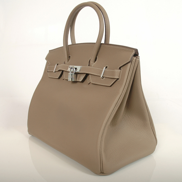 Hermes Birkin togo leather 35CM Dark Grey togo(Silver)