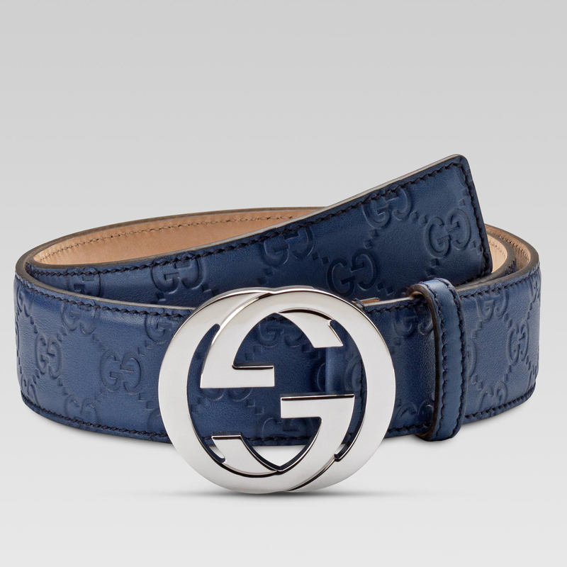 belt with interlocking G buckle