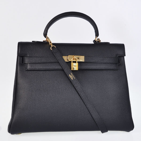 Hermes kelly 35CM togo leather in Black with Gold hardware