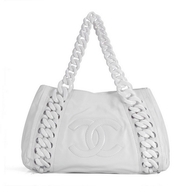 Chanel Coco Cocoon Cabas Lambskin Bag 28533 White