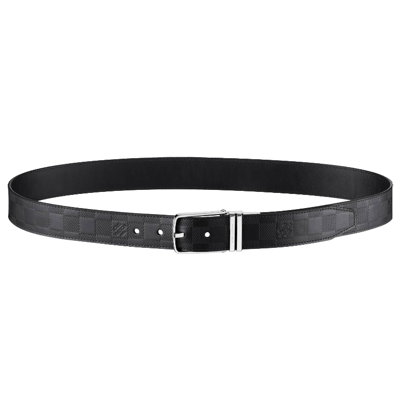 BOSTON GLAZED CALF LEATHER REVERSIBLE BELT