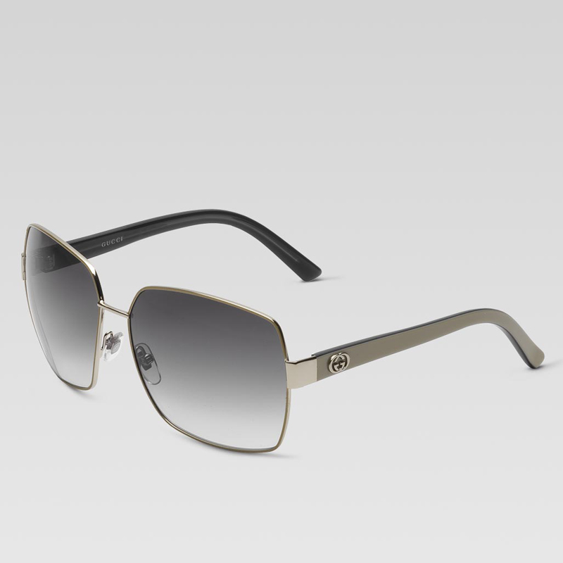 medium square sunglasses with interlocking G detai