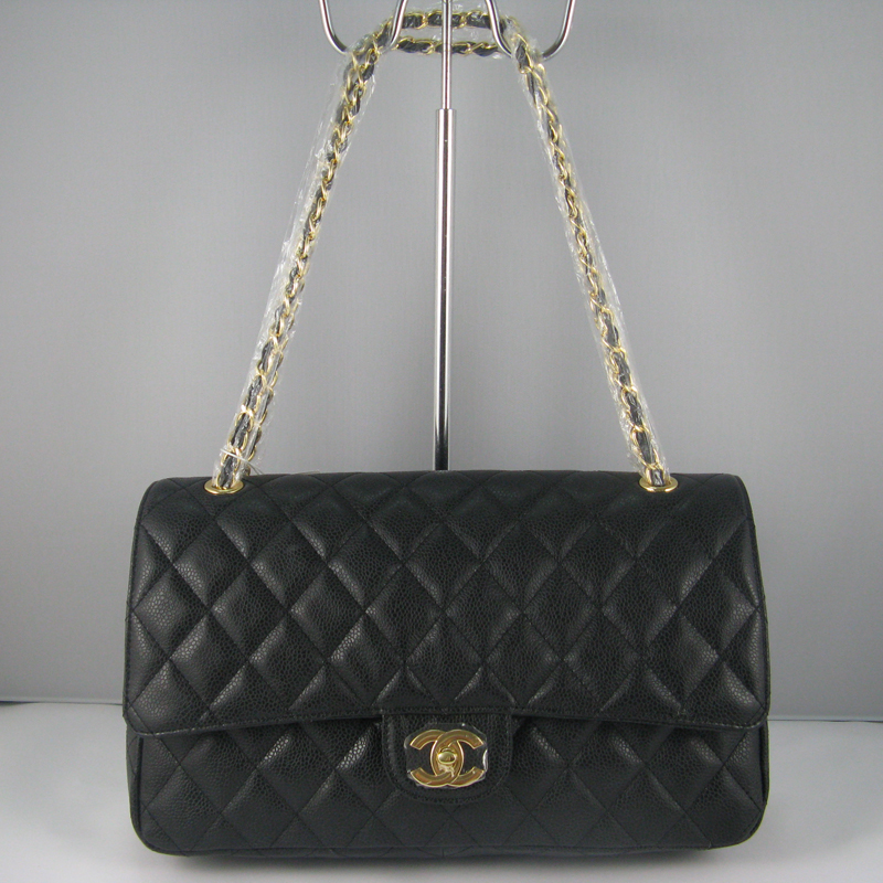 Chanel Black color with Gold chain