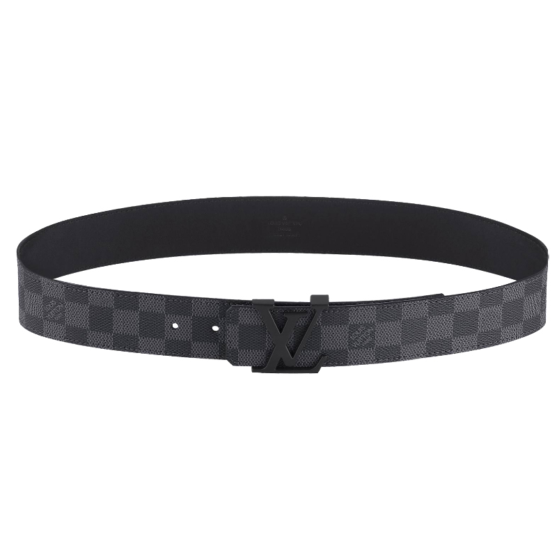 LV INITIALES DAMIER GRAPHITE BELT