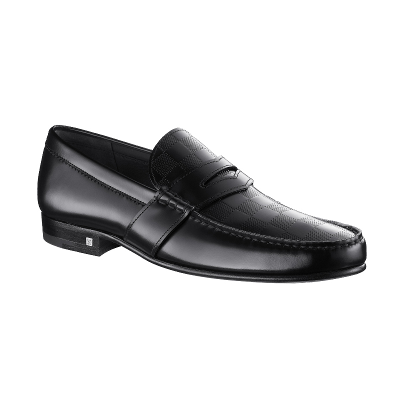 SANTIAGO LOAFER IN DAMIER EMBOSSED LEATHER